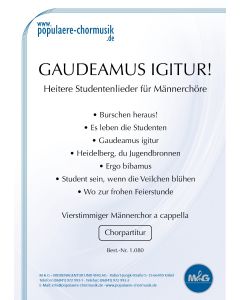 *GAUDEAMUS IGITUR – Heitere Studentenlieder*