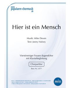 Hier ist ein Mensch