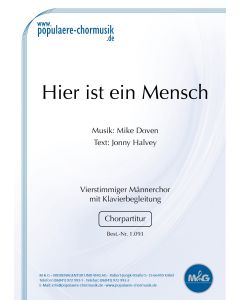 Hier ist ein Mensch