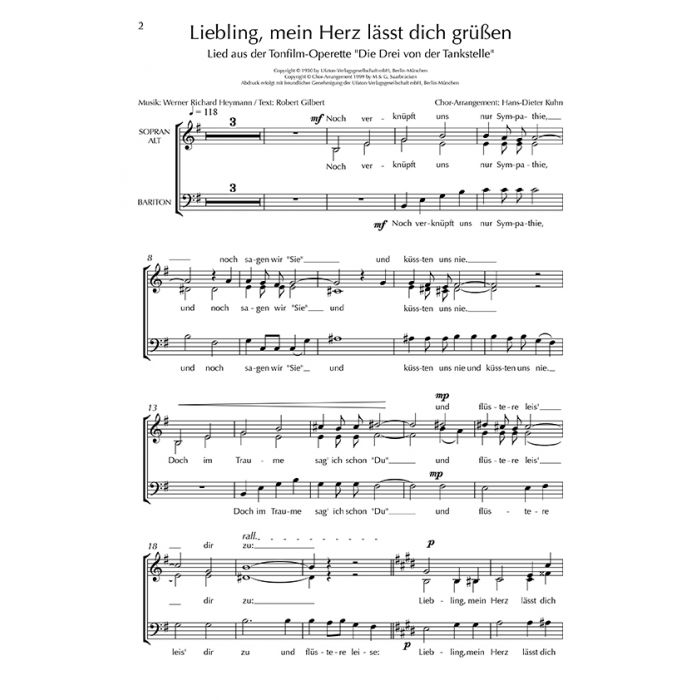 Liebling Mein Herz Lasst Dich Grussen