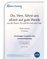 Du, Herr, führst uns allzeit auf gute Weide